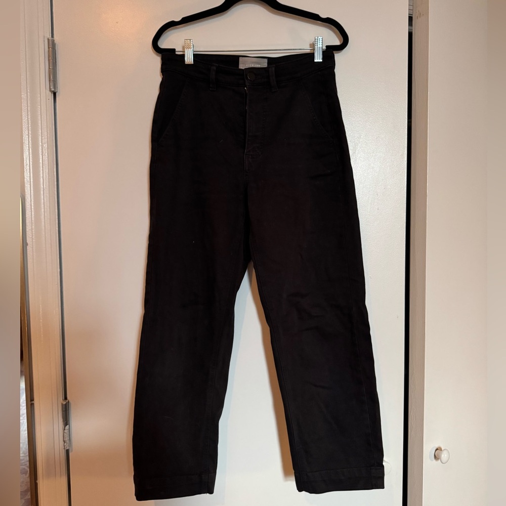 EVERLANE Straight Leg Crop BLACK SIZE 4